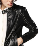 Biker / Motorcycle Jacket - Women Real Lambskin Leather Biker Jacket KW526 - Koza Leathers
