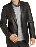 Men Real Sheepskin Leather Blazer KB005