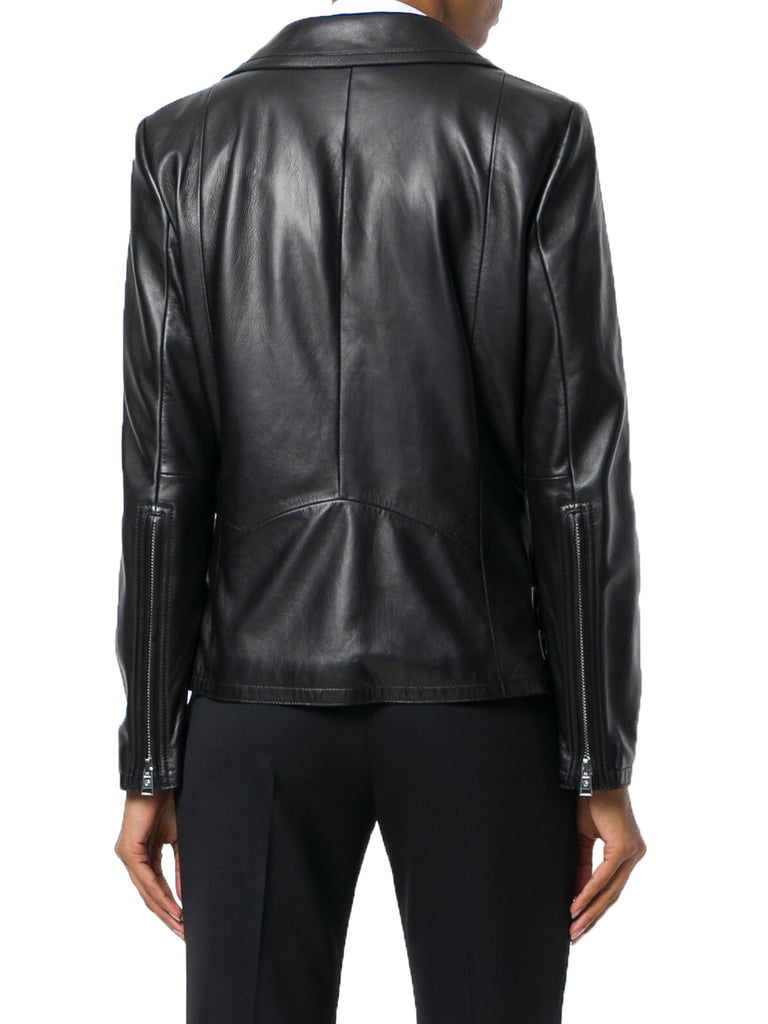 Biker / Motorcycle Jacket - Women Real Lambskin Leather Biker Jacket KW528 - Koza Leathers