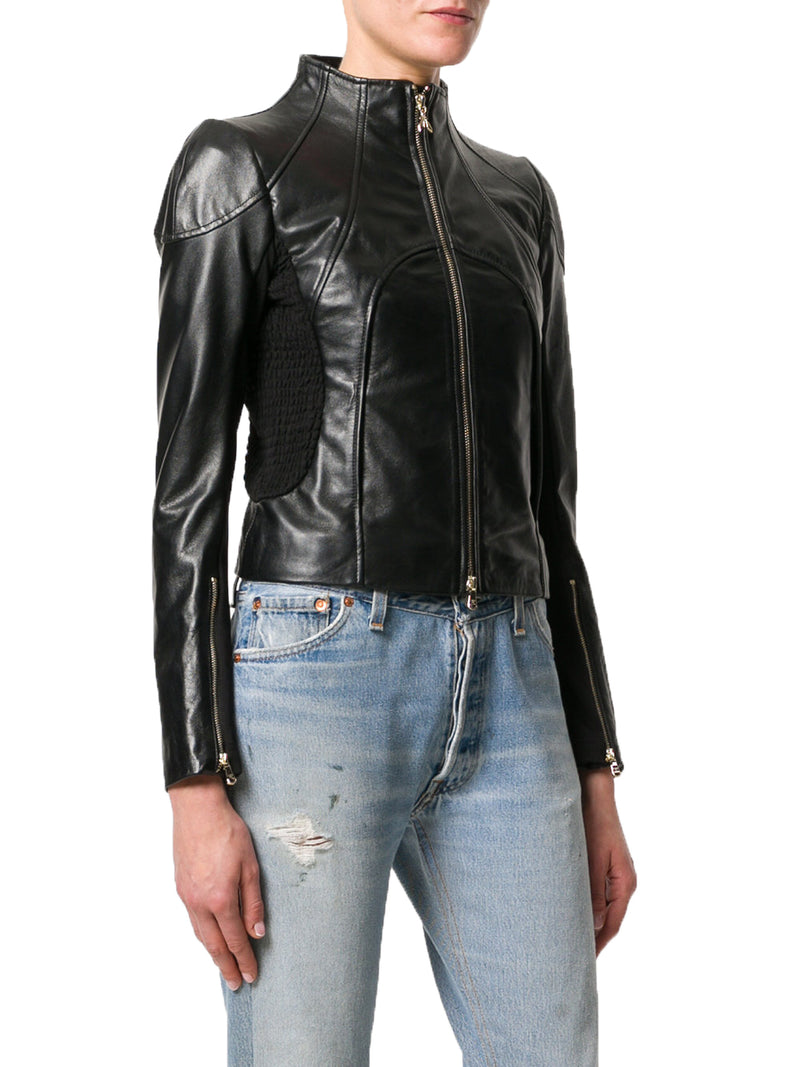 Biker / Motorcycle Jacket - Women Real Lambskin Leather Biker Jacket KW530 - Koza Leathers
