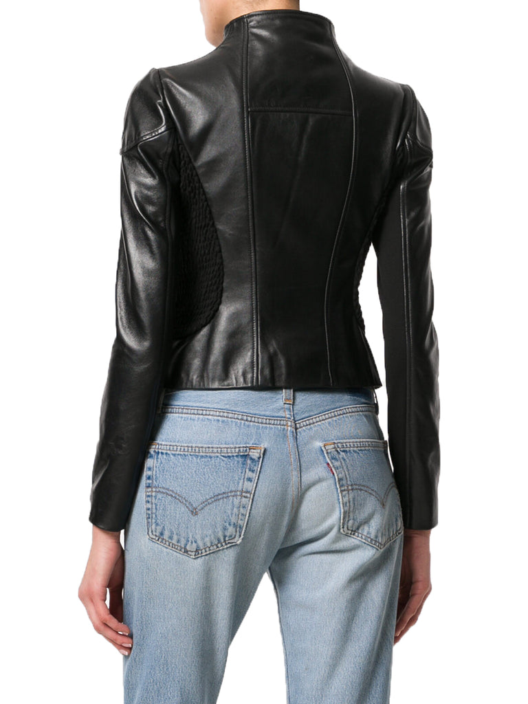 Biker / Motorcycle Jacket - Women Real Lambskin Leather Biker Jacket KW530 - Koza Leathers