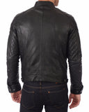 Biker Jacket - Men Real Lambskin Leather Jacket KM008 - Koza Leathers