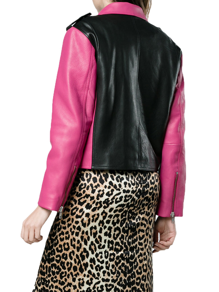 Biker / Motorcycle Jacket - Women Real Lambskin Leather Biker Jacket KW532 - Koza Leathers