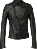 Men Real Lambskin Motorcycle Leather Biker Jacket KM363