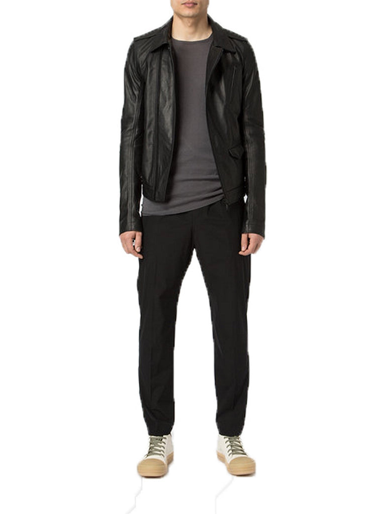 Biker Jacket - Men Real Lambskin Motorcycle Leather Biker Jacket KM363 - Koza Leathers