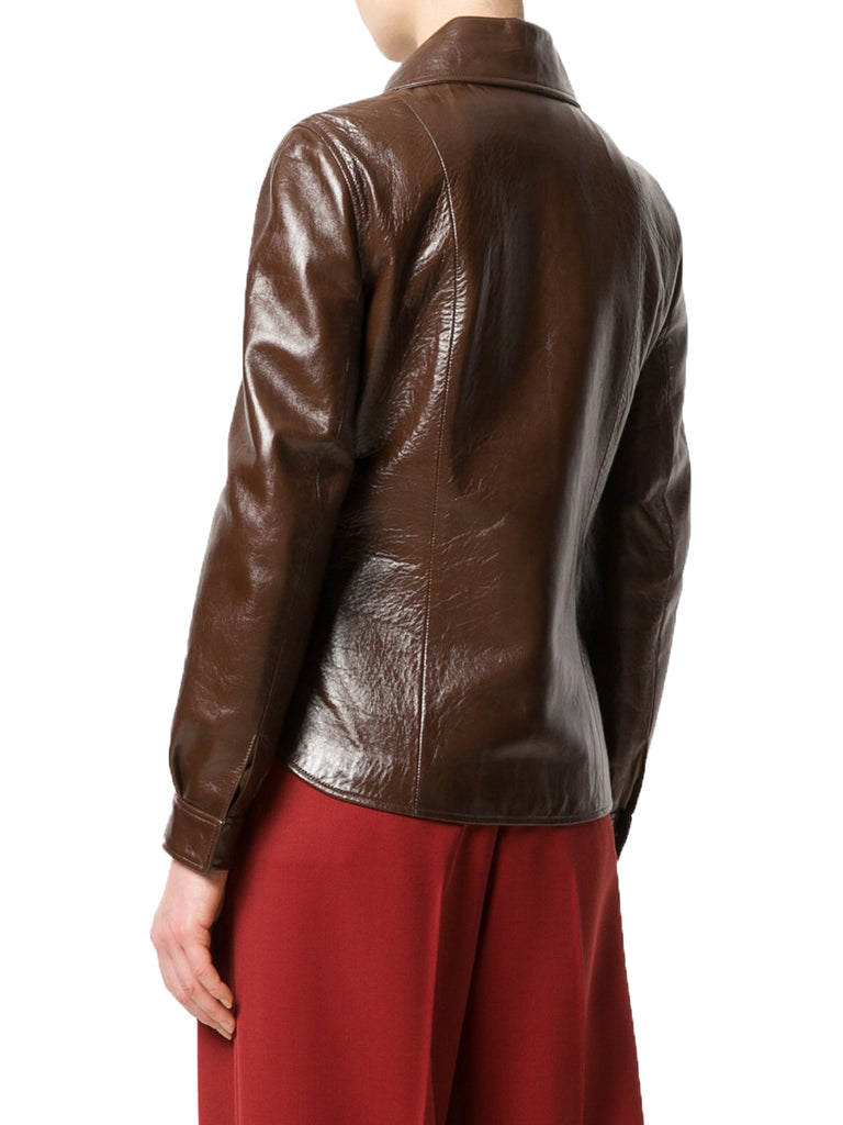 Biker / Motorcycle Jacket - Women Real Lambskin Leather Biker Jacket KW533 - Koza Leathers