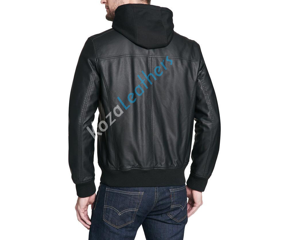 Biker Jacket - Men Real Lambskin Motorcycle Leather Biker Jacket KM217 - Koza Leathers