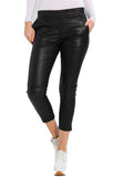 Koza Leathers Women's Real Lambskin Leather Capri Pant WP047