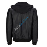 Biker Jacket - Men Real Lambskin Motorcycle Leather Biker Jacket KM219 - Koza Leathers