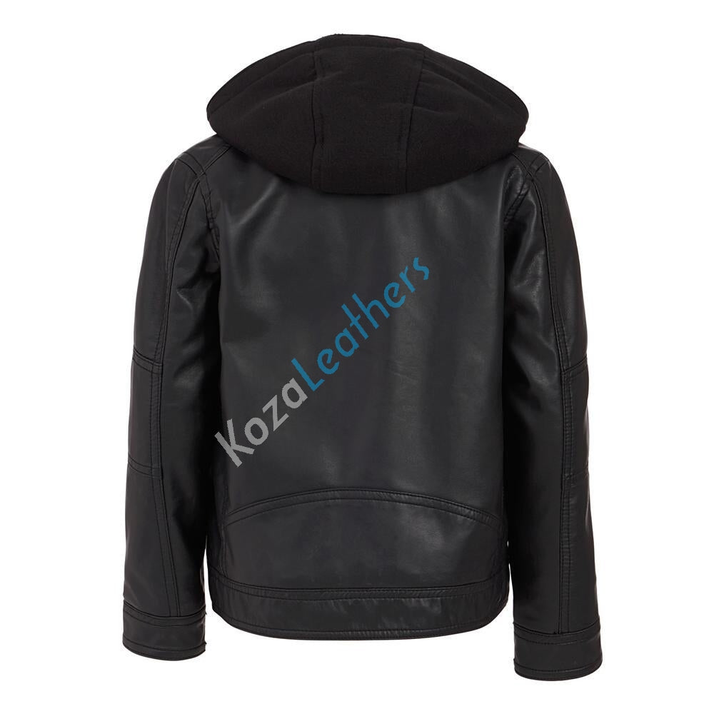 Biker Jacket - Men Real Lambskin Motorcycle Leather Biker Jacket KM220 - Koza Leathers
