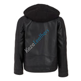 Biker Jacket - Men Real Lambskin Motorcycle Leather Biker Jacket KM220 - Koza Leathers