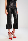 Koza Leathers Women's Real Lambskin Leather Capri Pant WP050