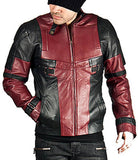 Men Real Lambskin Motorcycle Leather Biker Jacket KM506