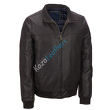 Men Real Lambskin Motorcycle Leather Biker Jacket KM223