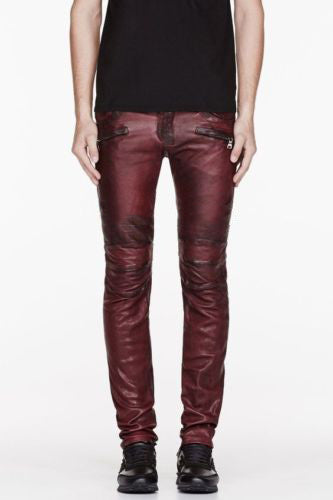 Leathers Men's Real Lambskin Leather Pant MP027