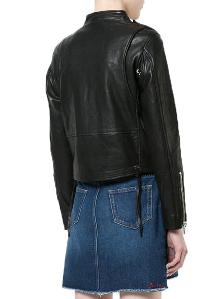 Biker / Motorcycle Jacket - Women Real Lambskin Leather Biker Jacket KW550 - Koza Leathers