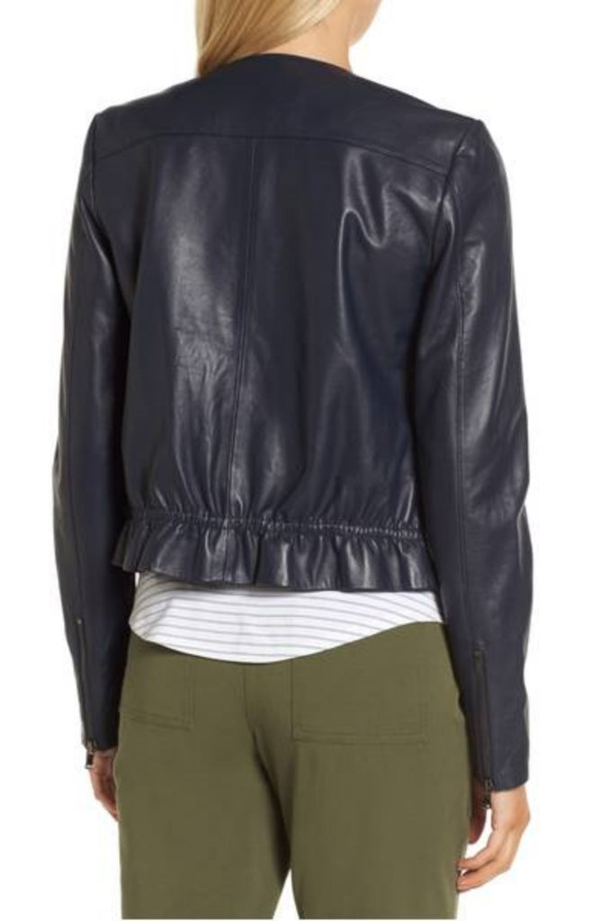Biker / Motorcycle Jacket - Women Real Lambskin Leather Biker Jacket KW369 - Koza Leathers