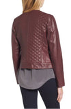 Biker / Motorcycle Jacket - Women Real Lambskin Leather Biker Jacket KW370 - Koza Leathers