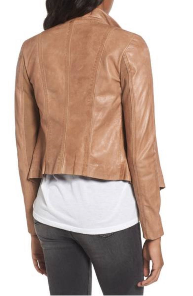 Biker / Motorcycle Jacket - Women Real Lambskin Leather Biker Jacket KW371 - Koza Leathers