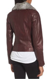 Biker / Motorcycle Jacket - Women Real Lambskin Leather Biker Jacket KW373 - Koza Leathers