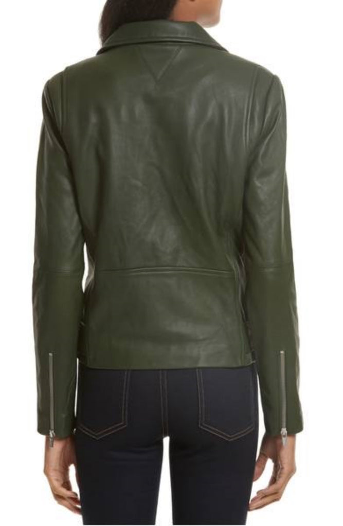 Biker / Motorcycle Jacket - Women Real Lambskin Leather Biker Jacket KW375 - Koza Leathers