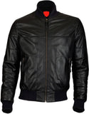Men Real Lambskin Motorcycle Leather Biker Jacket KM390