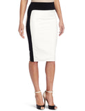 Women Real Lambskin Leather Slim Fit Skirt WS054