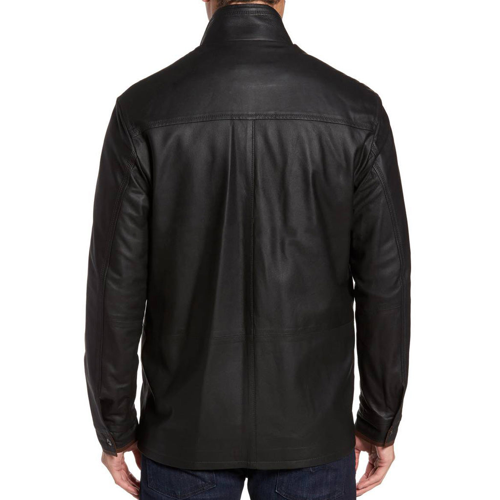 Biker Jacket - Men Real Lambskin Motorcycle Leather Biker Jacket KM320 - Koza Leathers