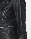 Biker / Motorcycle Jacket - Women Real Lambskin Leather Biker Jacket KW567 - Koza Leathers
