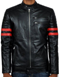 Men Real Lambskin Leather Jacket KM003