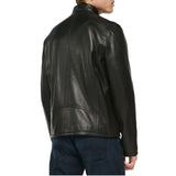 Biker Jacket - Men Real Lambskin Motorcycle Leather Biker Jacket KM321 - Koza Leathers