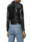 Biker / Motorcycle Jacket - Women Real Lambskin Leather Biker Jacket KW553 - Koza Leathers