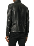 Biker Jacket - Men Real Lambskin Motorcycle Leather Biker Jacket KM369 - Koza Leathers