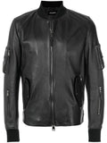 Men Real Lambskin Motorcycle Leather Biker Jacket KM371