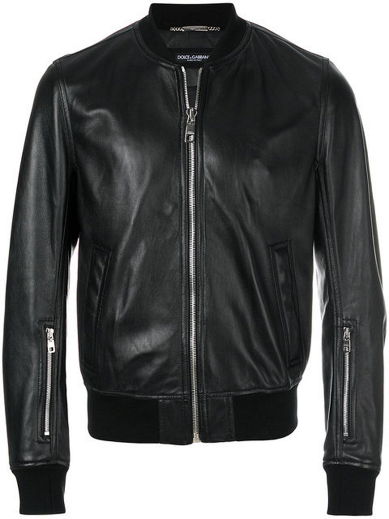Biker Jacket - Men Real Lambskin Motorcycle Leather Biker Jacket KM372 - Koza Leathers