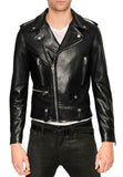 Men Real Lambskin Leather Jacket KM076