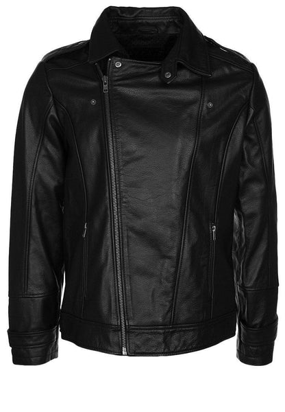 【Rosen Kreuz】leather jacket Men Real Lambskin Leather Jacket KM082 - Koza Leathers