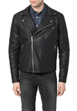 Men Real Lambskin Leather Jacket KM091