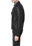 Biker Jacket - Men Real Lambskin Leather Jacket KM091 - Koza Leathers