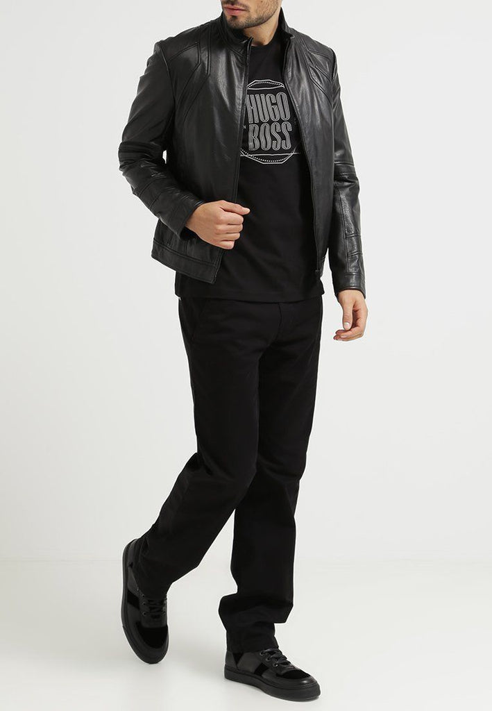 Biker Jacket - Men Real Lambskin Leather Jacket KM093 - Koza Leathers