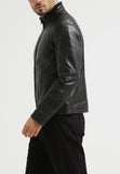 Biker Jacket - Men Real Lambskin Leather Jacket KM093 - Koza Leathers