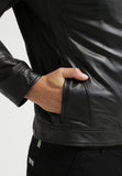 Biker Jacket - Men Real Lambskin Leather Jacket KM093 - Koza Leathers