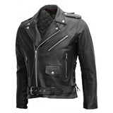 Men Real Lambskin Leather Jacket KM053