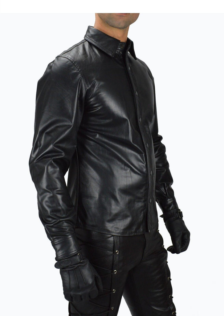 Biker Jacket - Men Real Lambskin Leather Jacket KM107 - Koza Leathers