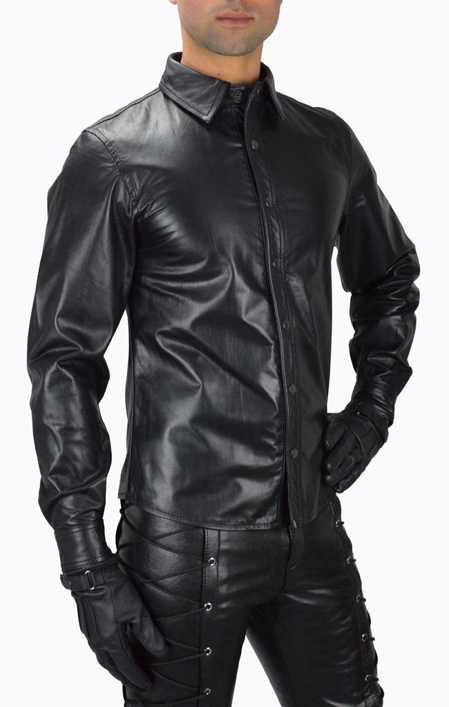 Biker Jacket - Men Real Lambskin Leather Jacket KM107 - Koza Leathers