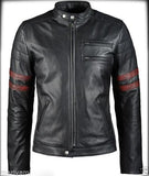 Men Real Lambskin Leather Jacket KM115