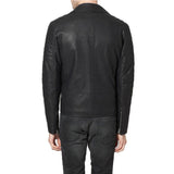 Biker Jacket - Men Real Lambskin Motorcycle Leather Biker Jacket KM310 - Koza Leathers