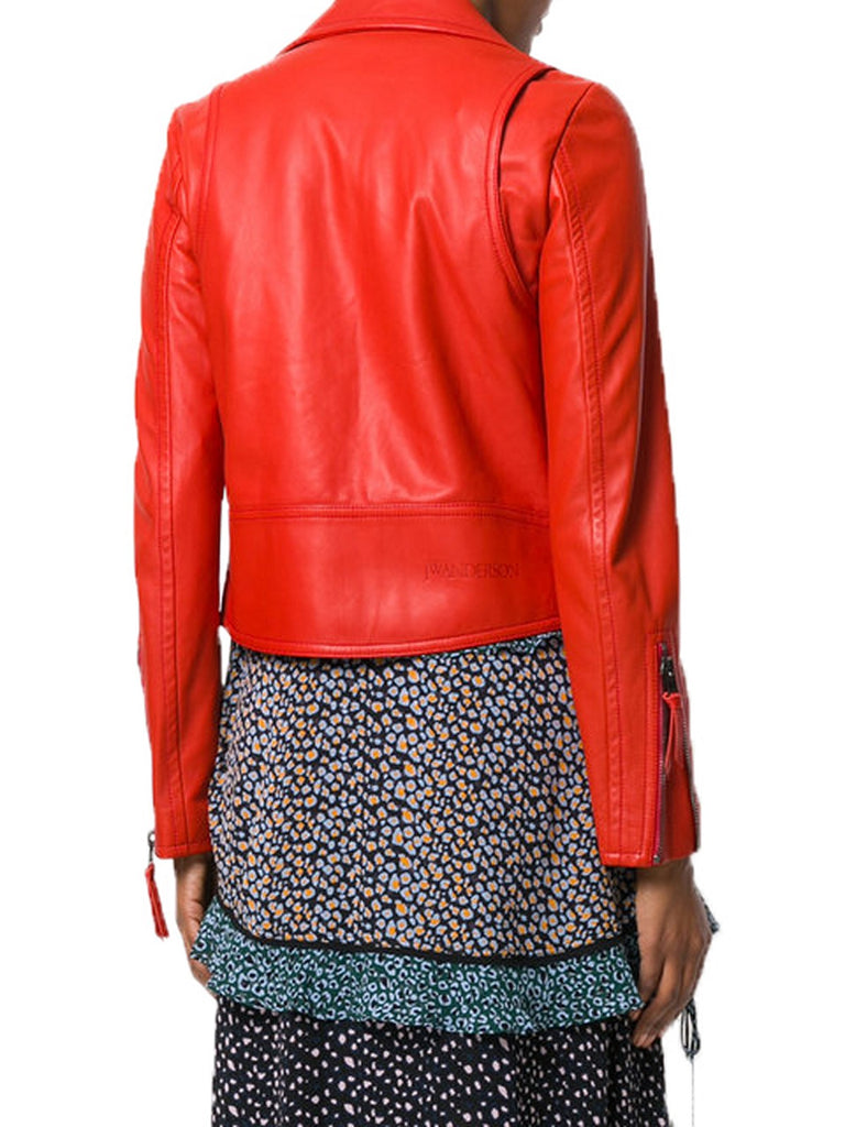 Biker / Motorcycle Jacket - Women Real Lambskin Leather Biker Jacket KW539 - Koza Leathers