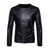 Men Real Lambskin Motorcycle Leather Biker Jacket KM582