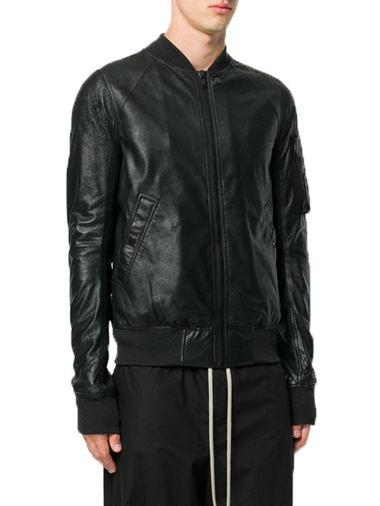 Biker Jacket - Men Real Lambskin Motorcycle Leather Biker Jacket KM373 - Koza Leathers